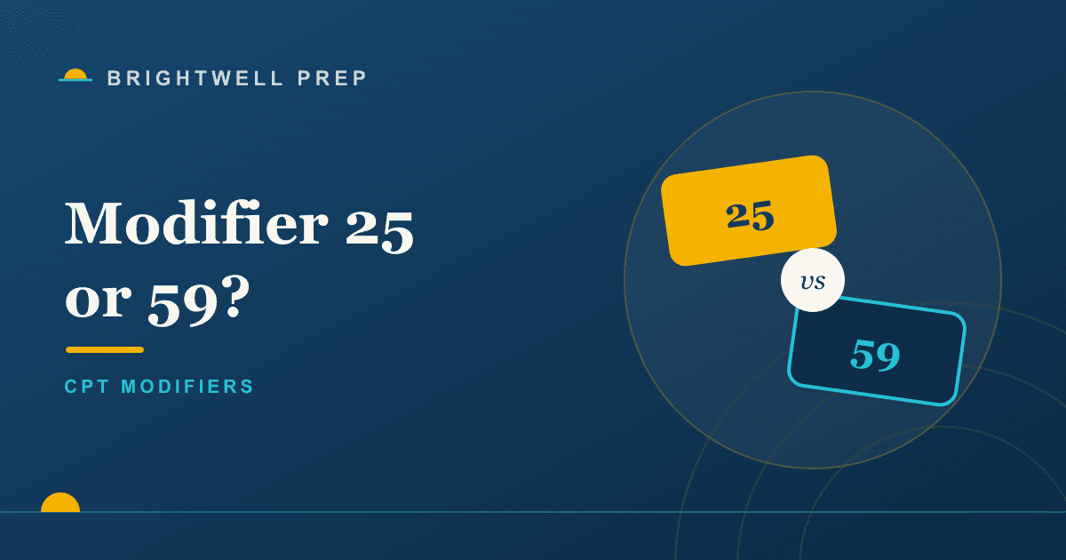 Modifier 25 vs modifier 59: the difference auditors care about
